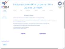 Tablet Screenshot of licence-web-fftda.logoss-consulting.com